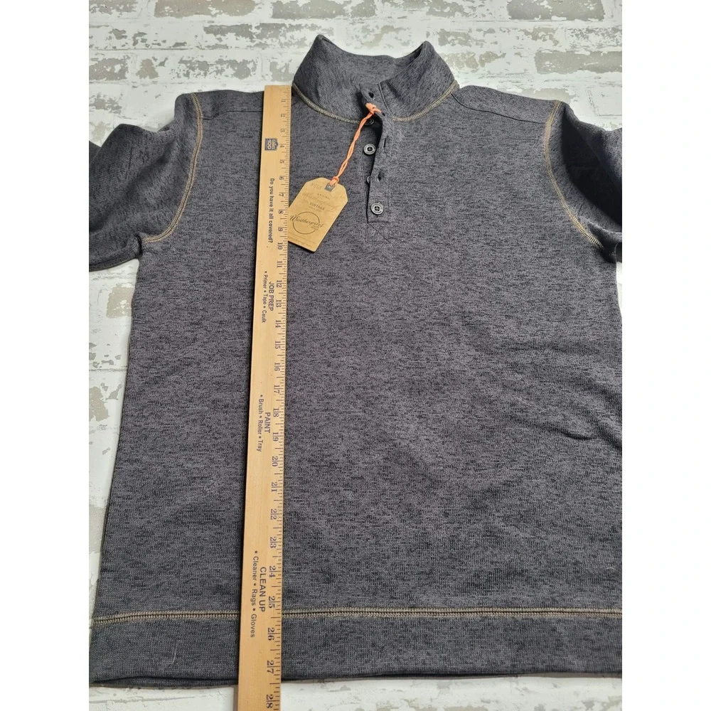 NWT Weatherproof Vintage Men's 1/4 Zip Pullover Medium Gray NEW‎